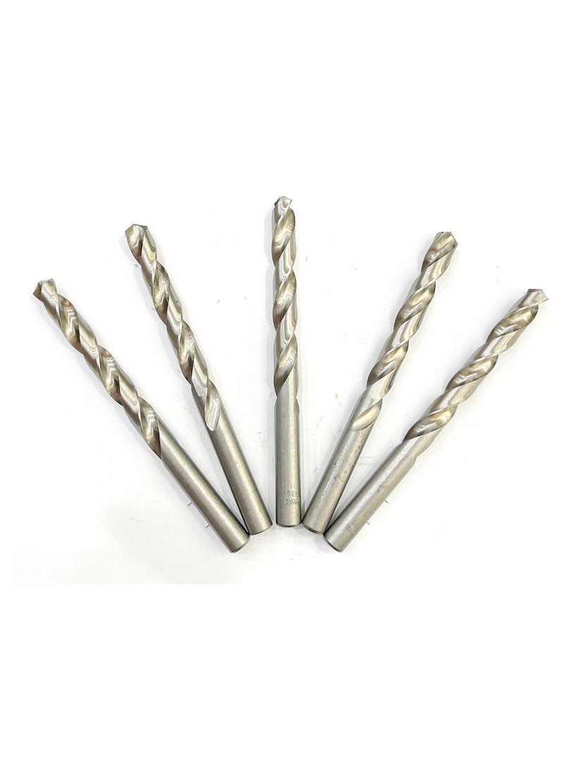 Kingroy H.S.S. drill bits, white color 9 x 125mm, 4pc/bag 