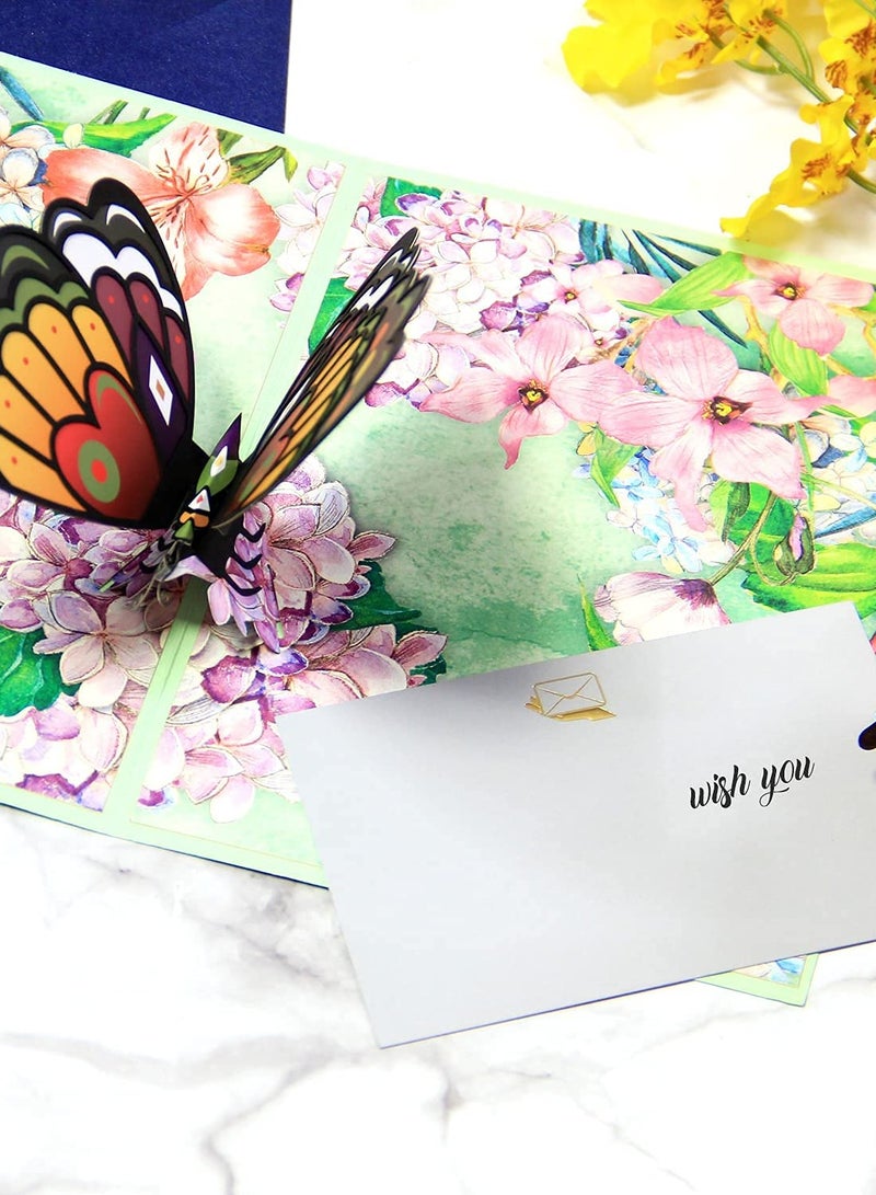 3D Butterfly Pop Up Card for Love and Celebration, Ideal Gift for Birthdays, Weddings, Anniversaries, Perfect for Kids and Women - Image 5