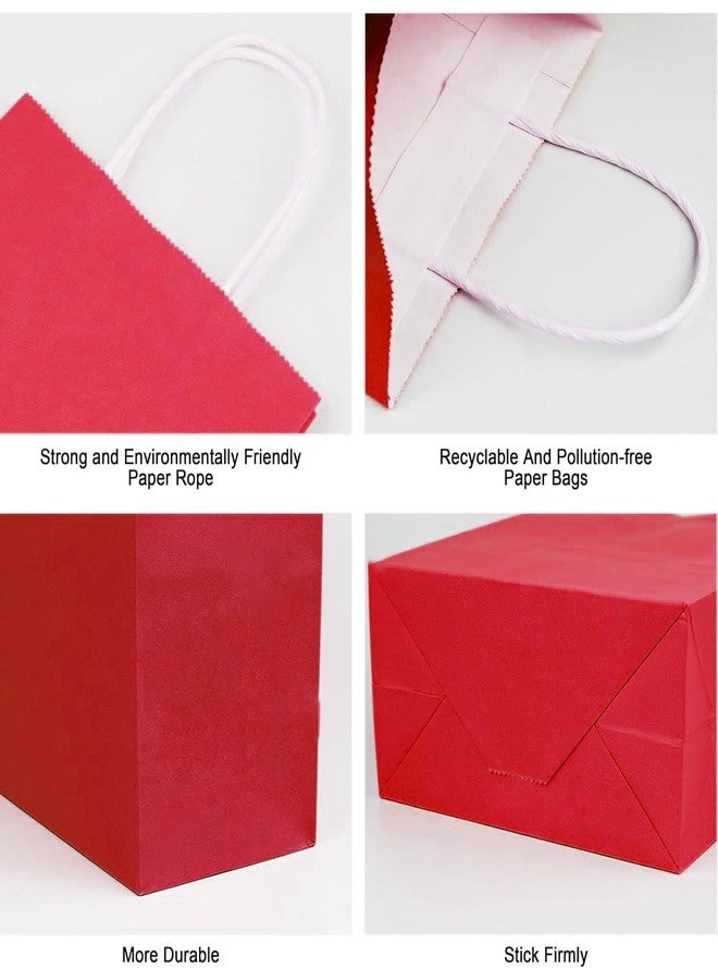 Aakriti Paper Gift Bags with Handles | Pack of 10 (5 Colors, 2 Each) | 10 x 8 x 3 Inch Recyclable Kraft Bags for Birthday, Wedding, Party Return Gifts, Shopping & Retail Use | Multi Color - Image 4