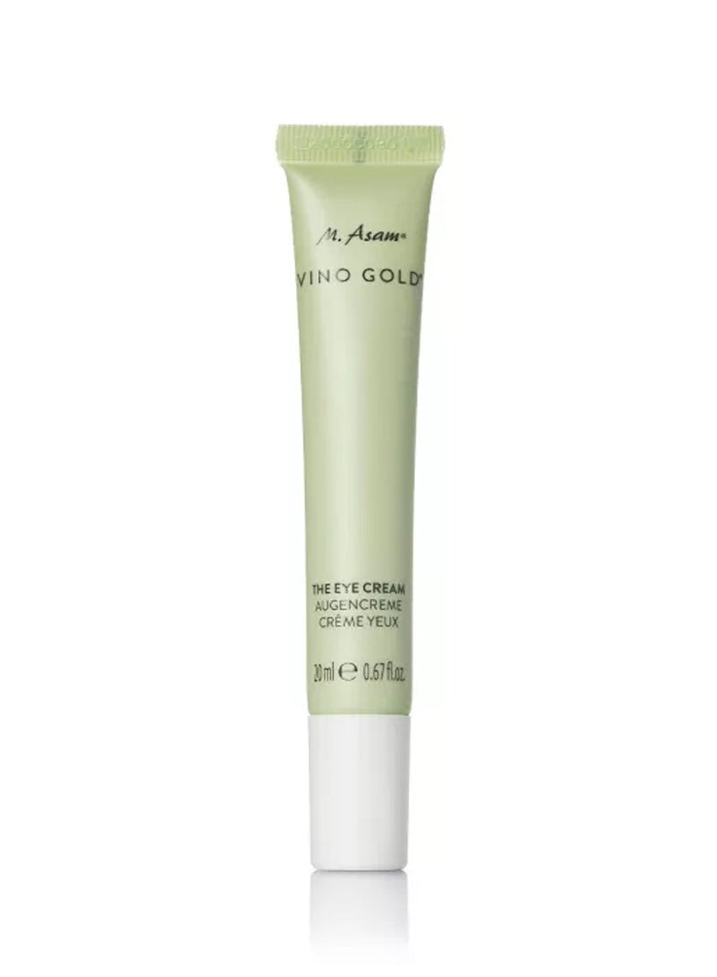أم. أسام VINO GOLD Eye Cream - Fragrance-free eye care against dark circles & for a smoothed, toned & regenerated eye area, reduces wrinkle depth with hyaluronic acid, under eye cream, 0.67 Fl Oz - Image 1