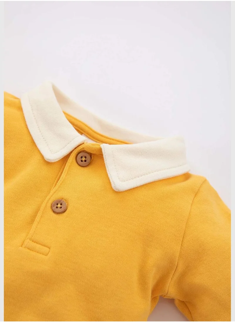 ديفاكتو 2 Pack BabyBoy Polo Neck Knitted Long Sleeve Snap Body