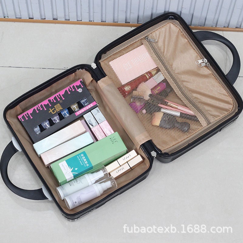 Vintage 14 Inch Small Cosmetic Bag Women'S Storage Bag Luggage Case Handbag Mini Travel Bag Custom Logo - Image 5