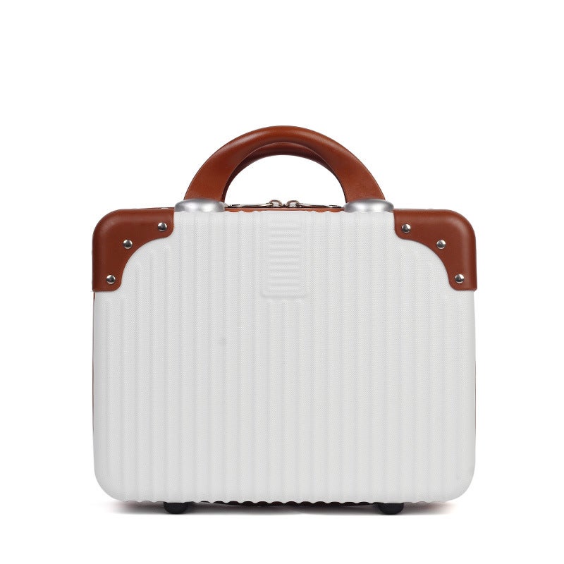 Vintage 14 Inch Small Cosmetic Bag Women'S Storage Bag Luggage Case Handbag Mini Travel Bag Custom Logo - Image 1