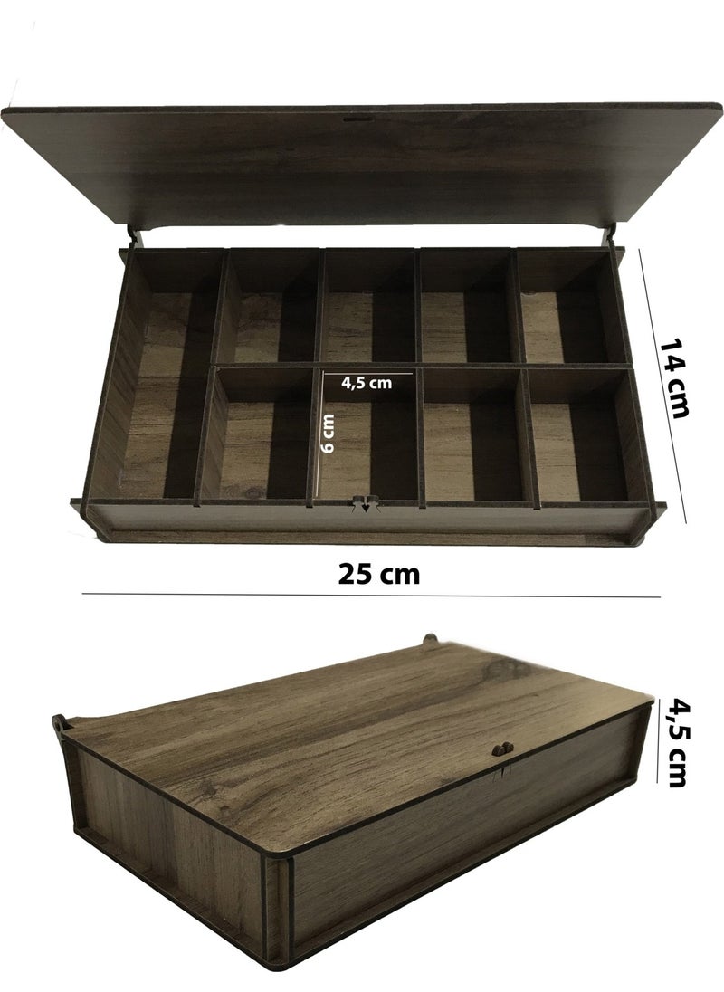 Ala Depo - Half Pearl Decoration Bead Set 8 Types 50 Grams Each (Wooden Box) - Image 1