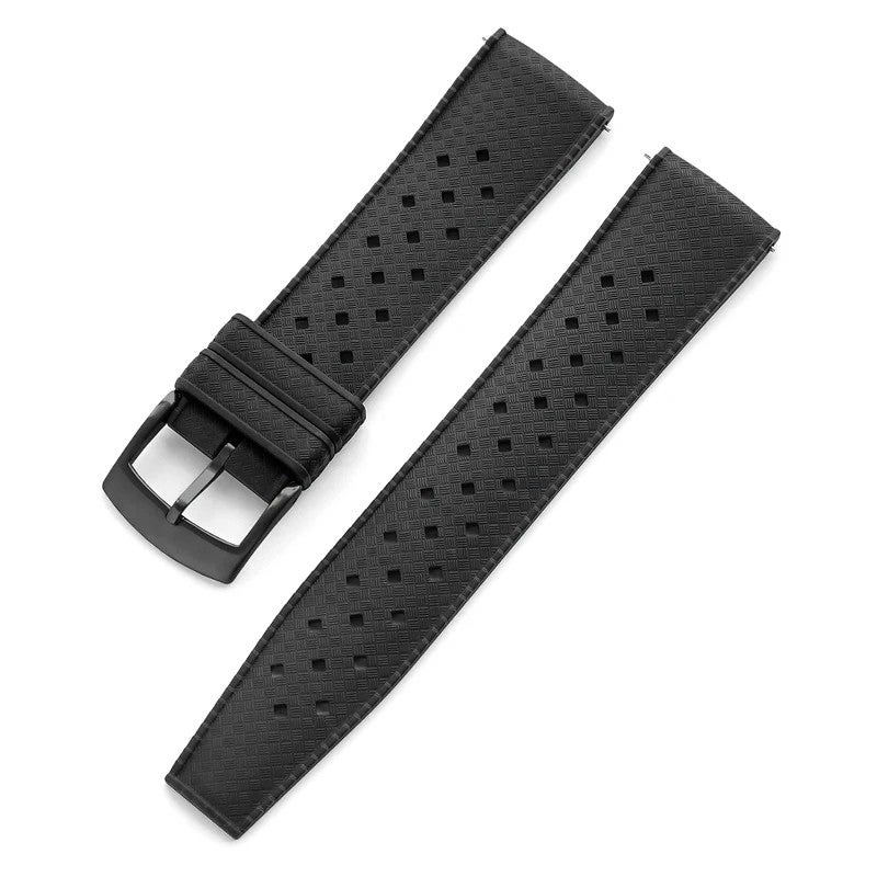 Bluejw Fluororubber 20mm 22mm Replacement Watch Straps for Swatch X Blancpain – Soft, Breathable, Durable FKM Rubber Sport Diving Watchbands - Image 1