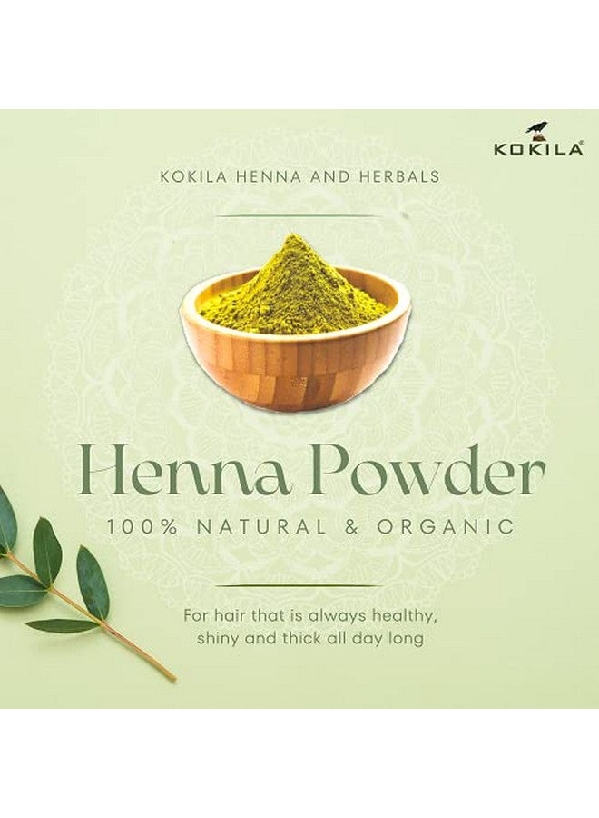 Kokila Organic Henna Powder For Natural Hair Color, 100% Natural Henna Leaves Powder 1Box (2 Pouches - 100Gm Each) 200Gm - Image 2