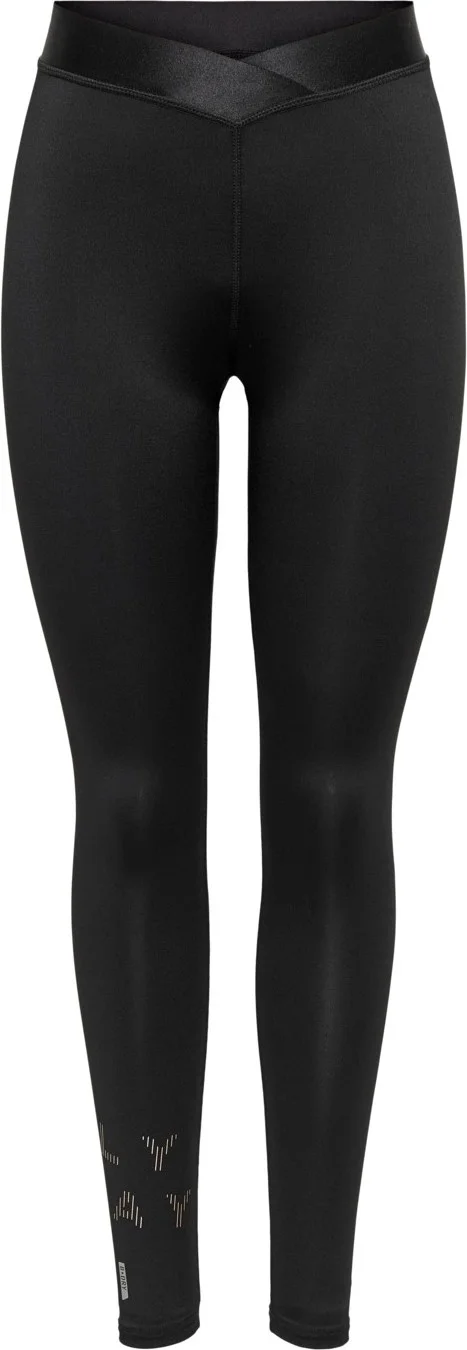 اونلي Only Women's Sports Leggings with Belt Detail and Lettering on the Leg 15188934