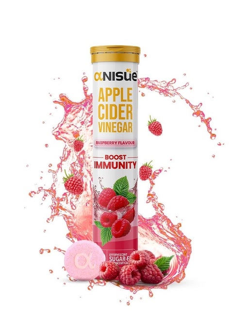 ANISUE APPLE CIDER VINIGER - RASPBERRY FLAVOUR EFFER TAB 20S