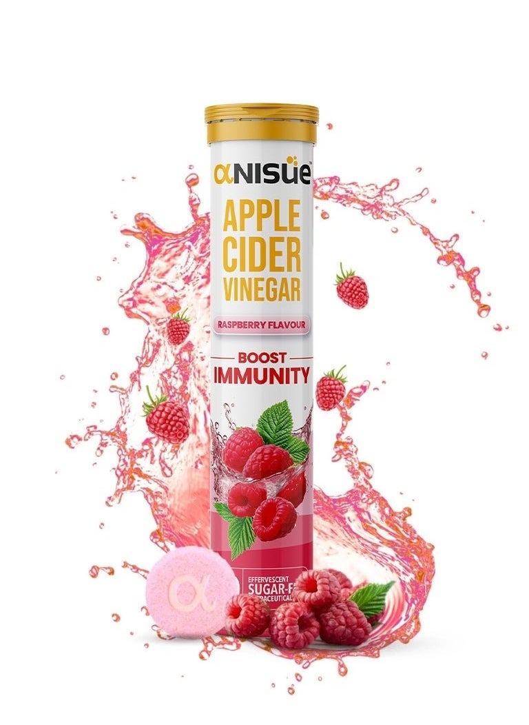 Anisue ANISUE APPLE CIDER VINIGER - RASPBERRY FLAVOUR EFFER TAB 20S 