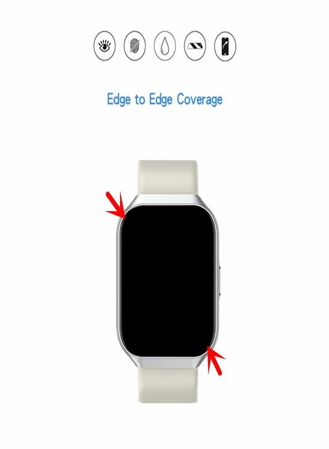 MIHENCE Screen Protector for P98 / P99 1.96" Smartwatch, TPU HD Protective Film Compatible for QCOQ P98 / CASCHO P98 / taopodo P98 / Motast P99 / Togala P99 1.96'' Smart Watch (6 PCS) - Image 3