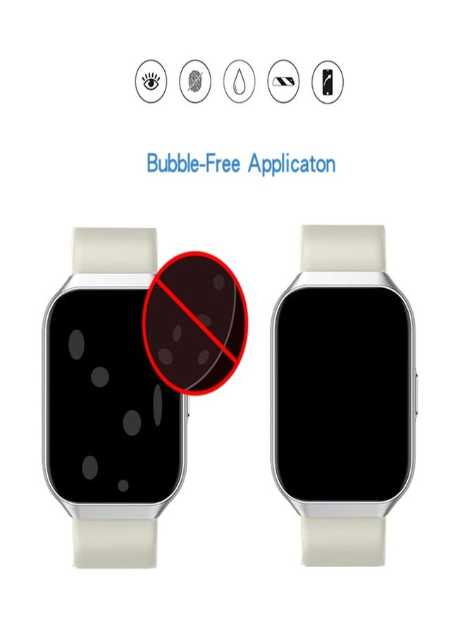 MIHENCE Screen Protector for P98 / P99 1.96" Smartwatch, TPU HD Protective Film Compatible for QCOQ P98 / CASCHO P98 / taopodo P98 / Motast P99 / Togala P99 1.96'' Smart Watch (6 PCS) - Image 4