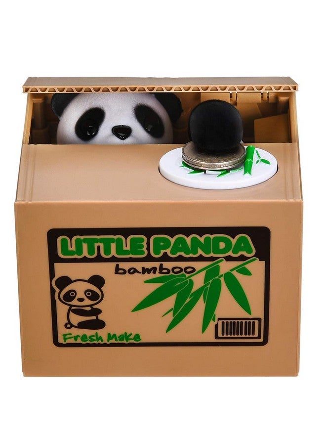 HmiL-U Panda Stealing Money Bank, Piggy Bank For Kids, Coin Bank For Money Saving, Automatic Stealing Money With English Speaking, Creative Gift - Image 1