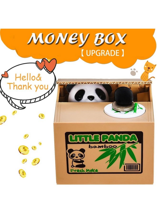 HmiL-U Panda Stealing Money Bank, Piggy Bank For Kids, Coin Bank For Money Saving, Automatic Stealing Money With English Speaking, Creative Gift - Image 3