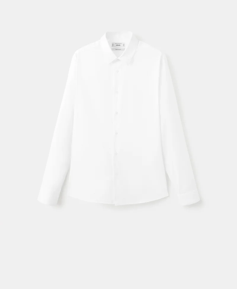 Mango Man  Super slim fit cotton blend formal shirt for Men | Best Price UAE