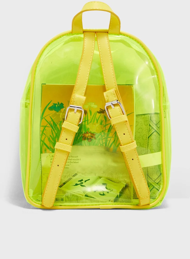 Ginger Plastic Neon Backpack