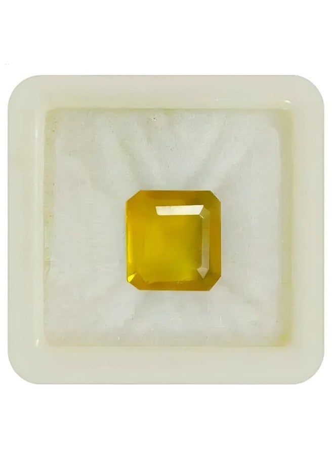 Ayezeh Jewels Natural Yellow Sapphire (Pukhraj) 4.50 Ct Loose Gemstone – Genuine Yellow Sapphire Stone for Ring, Pendant & Astrology Jewelry | Ayezeh Jewels - Image 1
