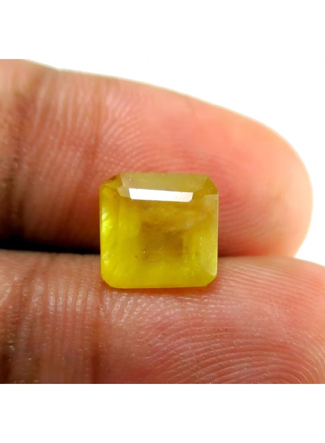 Ayezeh Jewels Natural Yellow Sapphire (Pukhraj) 4.50 Ct Loose Gemstone – Genuine Yellow Sapphire Stone for Ring, Pendant & Astrology Jewelry | Ayezeh Jewels - Image 2