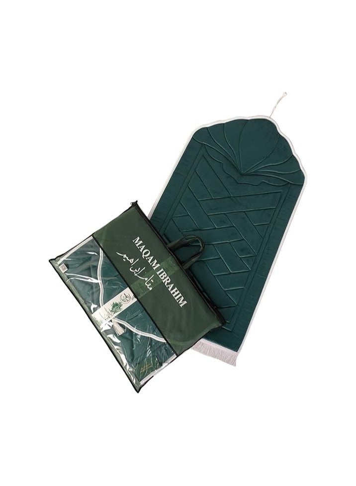 Maqam Ibrahim Premium Padded Prayer Mat - Size 65 * 120 cm, Perfume The Kaaba - A Unique Gift for All Occasions for a Unique Spiritual Experience in the Shape of a Mihrab (Oil Lotus)  - Image 1