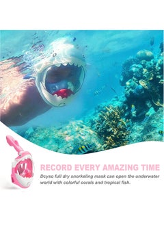 Diving Mask Children's Snorkel Mask Diving Mask Anti-Fog and Anti-Leak Technology Foldable Full Mask with 180° Field of View and Anti-Fog Shark Shape (Pink) - pzsku/Z3C605EB057D4F892B1E1Z/45/_/1726051653/e2fcc876-22cd-41d4-a8c7-5a43aed54ce6