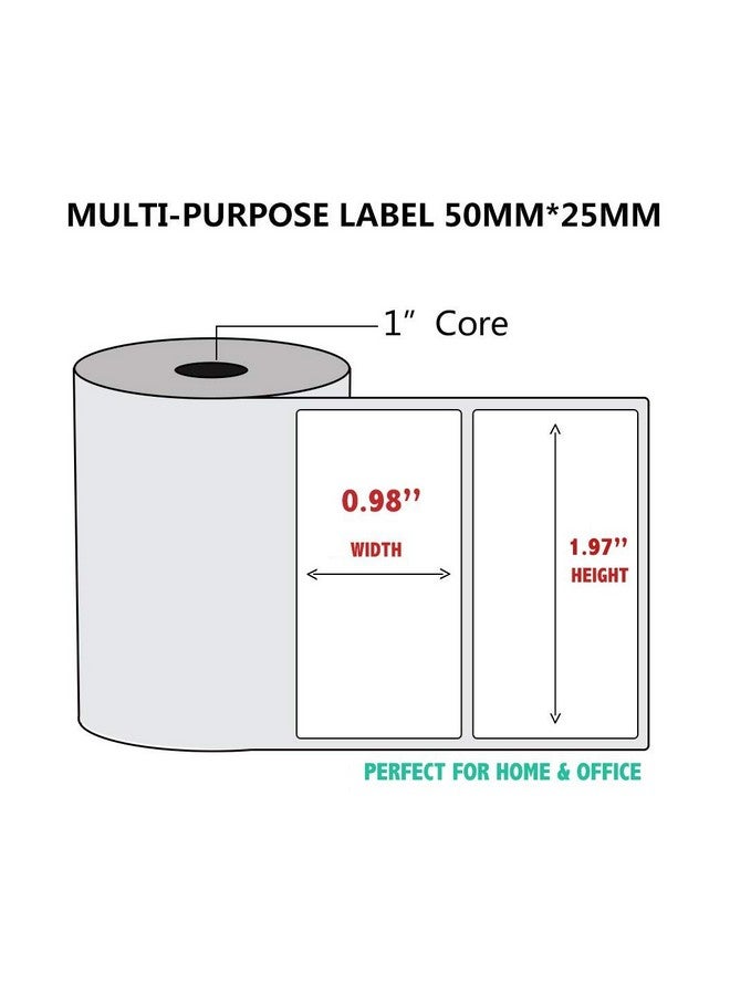 Netum Selfadhesive Multipurpose Label Paper Compatible For Netum G5 Label Printer1 Roll Of 300 Labels 50X25Mm - Image 2