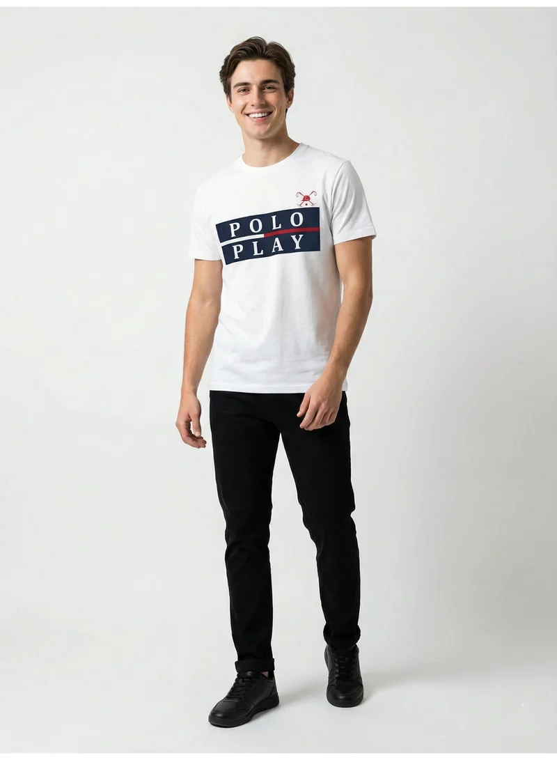 Polo Play Mens Graphic T-shirt -BLACK (S)