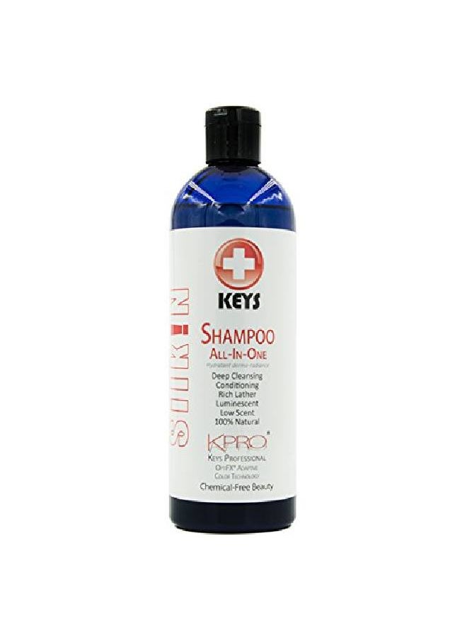 keys Kpro Silkin Shampoo 100% Natural Vegan Chemicalfree Allinone Deep Cleansing Conditioning Rich Lather Treatment For All Hair Types Professional Optifx Adaptive Color Technology 16 Ounces  - Image 1