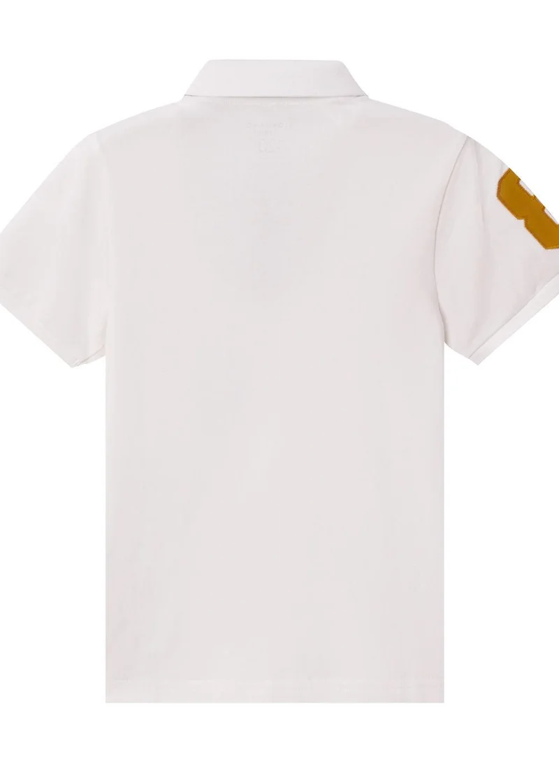 GIORDANO Kids' Napoleon Polo: Classic Piqué, Bold Embroidery, All-Day Comfort