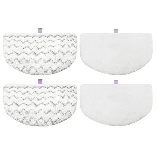 Wisorder 4 Pack Steam Mop Pads Replacement for Bissell Powerfresh Steam Mop 1940 1440 1544 1806 2075 Series, Model 5938 19402 19404 19408 19409 1940A 1940F 1940Q 1940T 1940W, Microfiber Washable, Reusable - Image 1