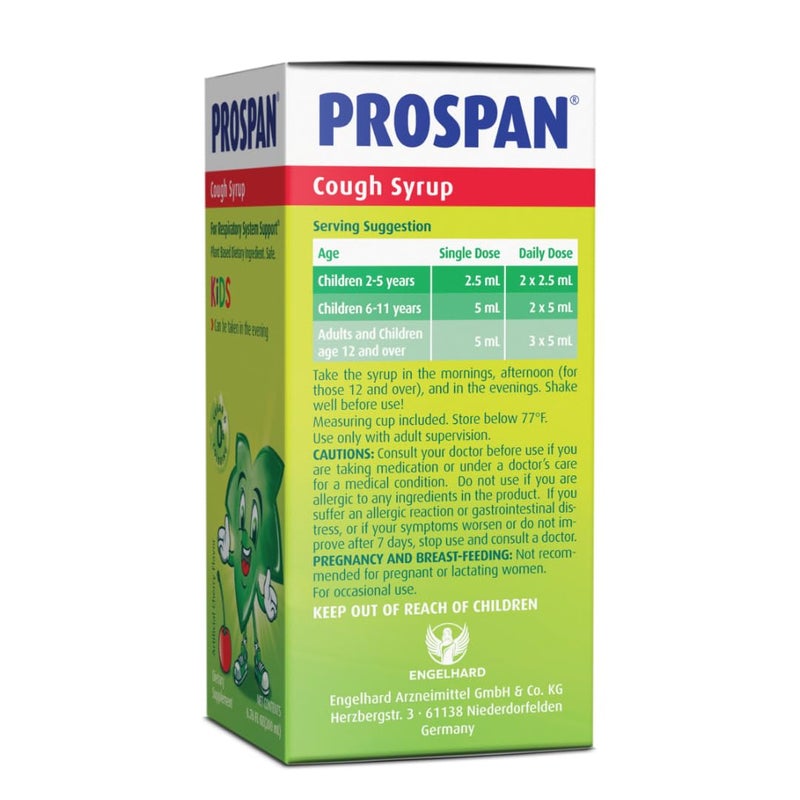 Prospan/Abrilar Kids Cough Syrup + Mucus with Proprietary Ivy Leaf Extract EA575 - Soothes Cough, Mucus Relief, No Sugar, Non-Drowsy, Alcohol-Free, Drug-Free - 200 mL - Image 5