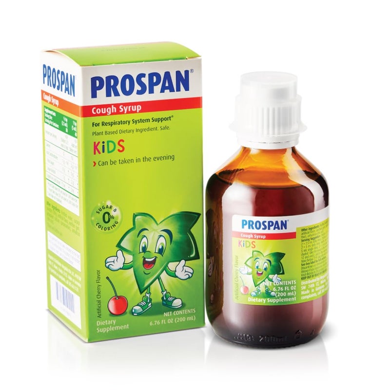 Prospan/Abrilar Kids Cough Syrup + Mucus with Proprietary Ivy Leaf Extract EA575 - Soothes Cough, Mucus Relief, No Sugar, Non-Drowsy, Alcohol-Free, Drug-Free - 200 mL - Image 1