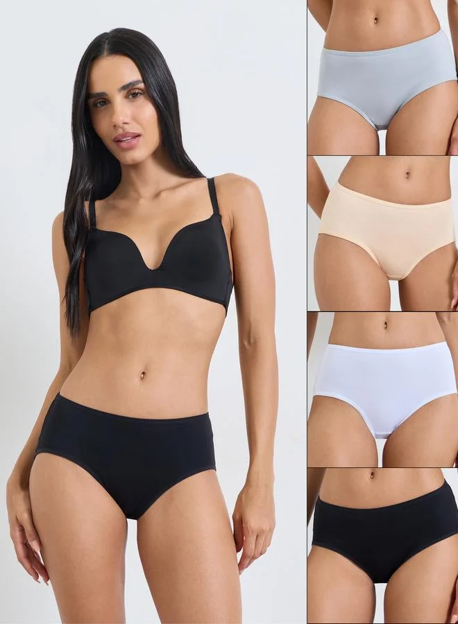 Styli Pack of 4 - Cotton Elastane Full Briefs