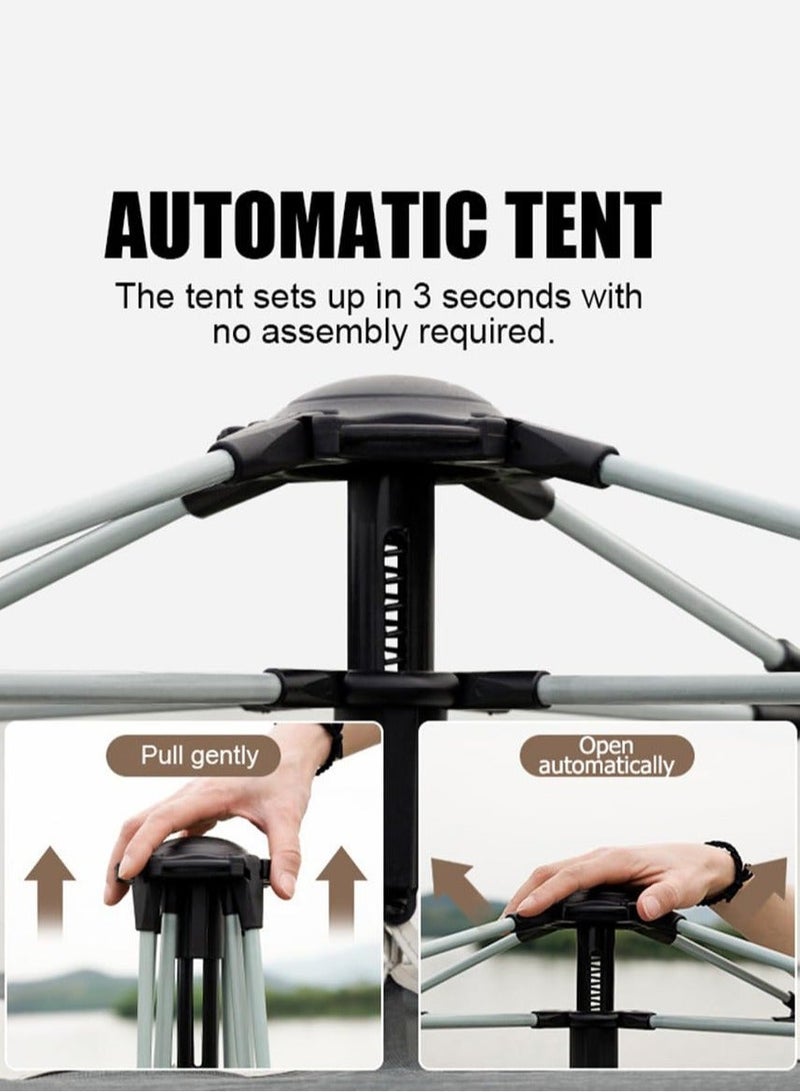 Arabest Camping Tent - 4-8 Person Family Tent Instant Easy Set up Tent with Carry Bag, Waterproof Windproof Pop Up Tent for Camping, Hiking, Mountaineering - Image 5