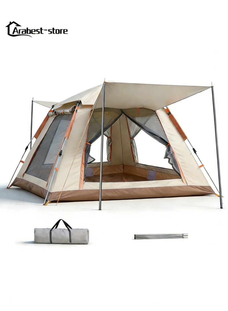 Arabest Camping Tent - 4-8 Person Family Tent Instant Easy Set up Tent with Carry Bag, Waterproof Windproof Pop Up Tent for Camping, Hiking, Mountaineering - Image 1
