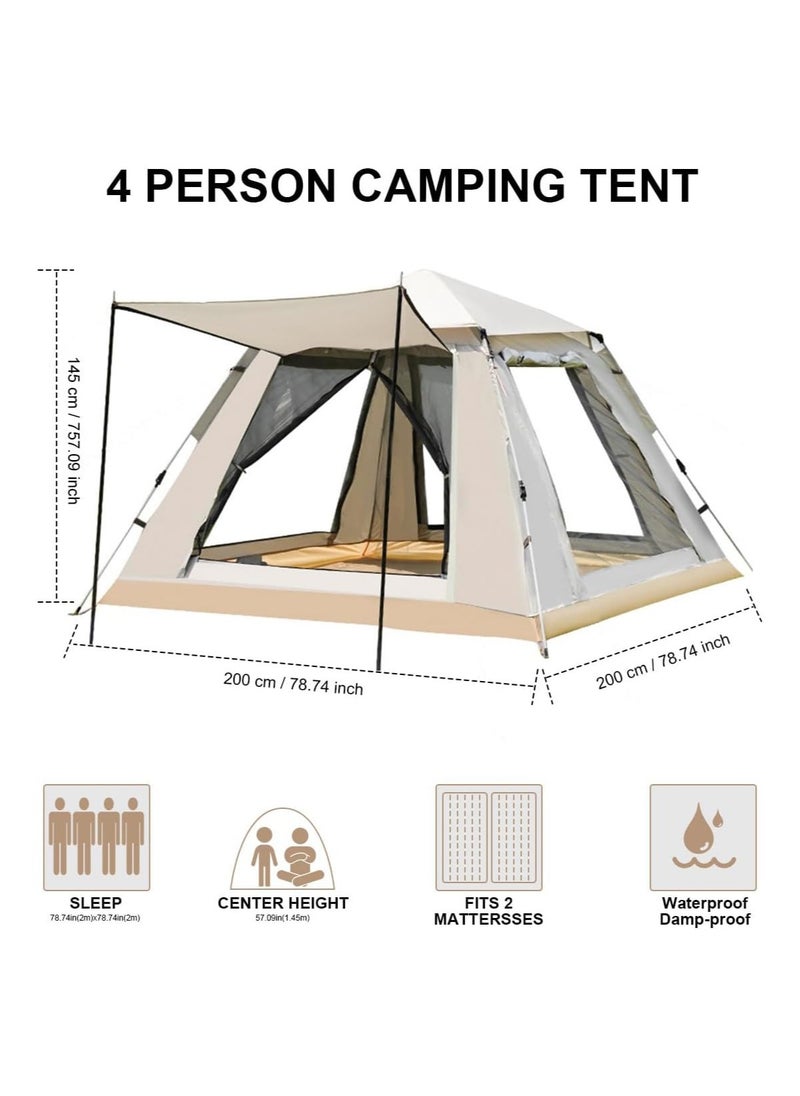 Arabest Camping Tent - 5-8 Person Family Tent Instant Easy Set up Tent with Carry Bag, Waterproof Windproof Pop Up Tent for Camping, Hiking, Mountaineering  - Image 2