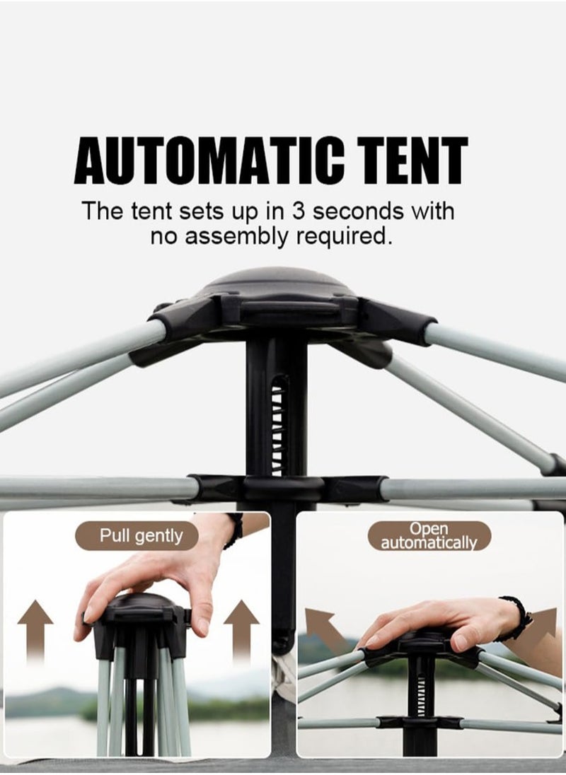 Arabest Camping Tent - 5-8 Person Family Tent Instant Easy Set up Tent with Carry Bag, Waterproof Windproof Pop Up Tent for Camping, Hiking, Mountaineering  - Image 4