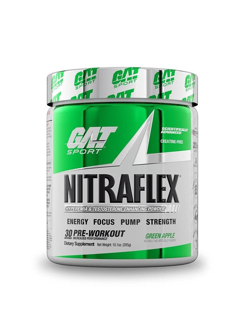 GAT SPORT GAT SPORT NITRAFLEX 300 GRAM GREEN APPLE  - Image 1