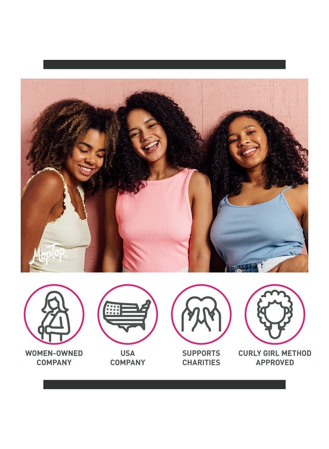 MopTop Salon Anti Frizz Gel Medium Hold Frizz Free Curly & Kinkycoily Hair Made With Aloe Sea Botanicals & Honey Reduces Frizz Fixes Unmanageable Hair & Enhances Curls (8Oz) - Image 5