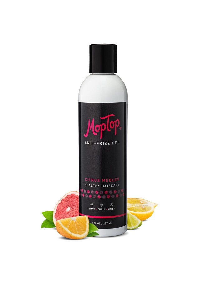 MopTop Salon Anti Frizz Gel Medium Hold Frizz Free Curly & Kinkycoily Hair Made With Aloe Sea Botanicals & Honey Reduces Frizz Fixes Unmanageable Hair & Enhances Curls (8Oz) - Image 1