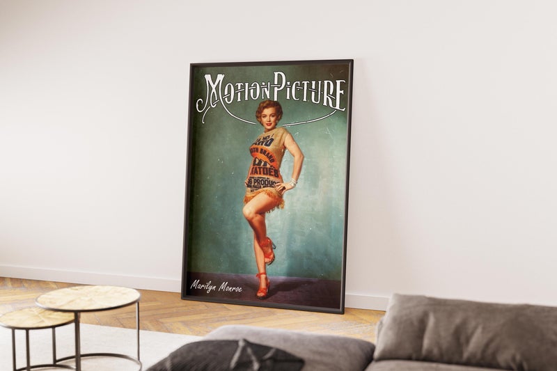 TNESSENTIAL Marilyn Monroe Motion Picture Magazine Poster | Vintage Hollywood Wall Art | Old Money Cinema Print - Image 3