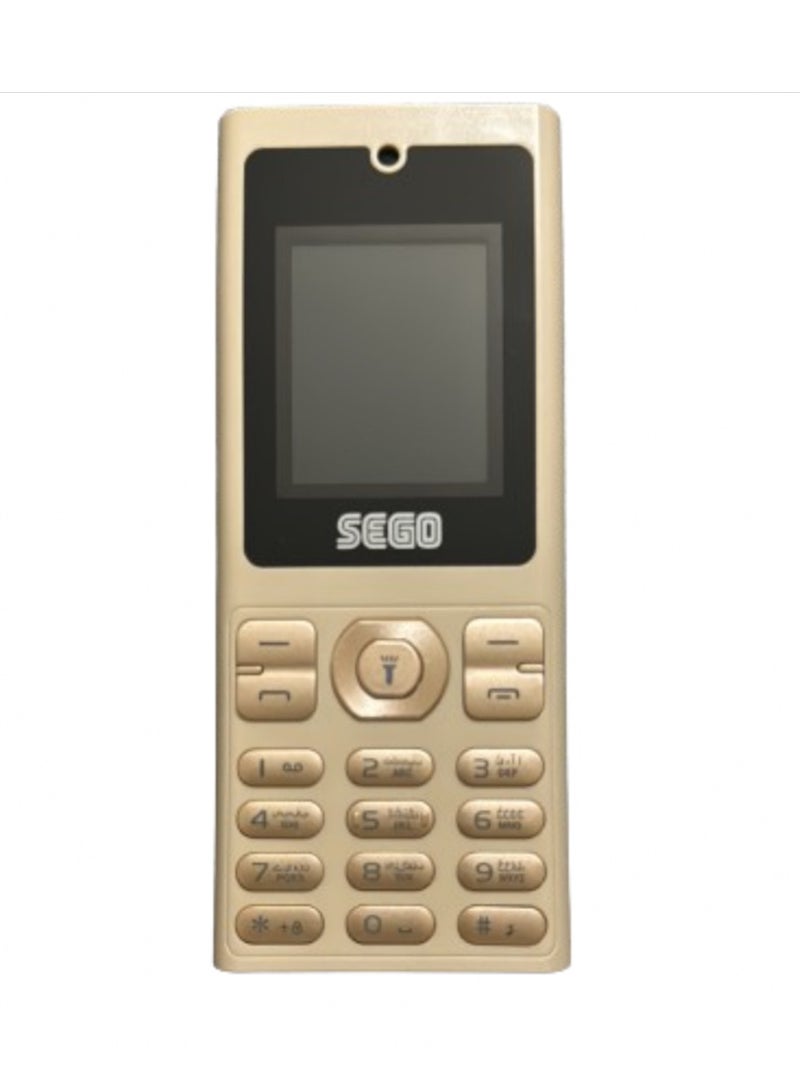 سيجو هاتف سيجو 112 ثنائي الشرائح بلون ذهبي - Image 1