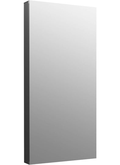 Kohler Kohler Maxstow Mirror Cabinet for Bathroom 20"x40"x3.56" (50.8cm x 101.6cm x 9.04cm) Dark Anodized Aluminium with Silver Coated Glass - Bathroom Cabinet with Storage for Medicine, Makeup, Toiletries  - Image 1