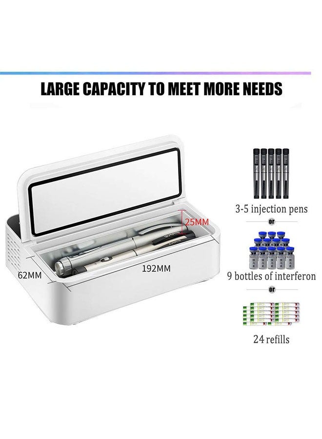 Arabest ثلاجة أنسولين، ثلاجة صغيرة، ثلاجة سيارة محمولة، أنسولين مبرد/طب، مناسبة للسفر/الأسرة - Image 3