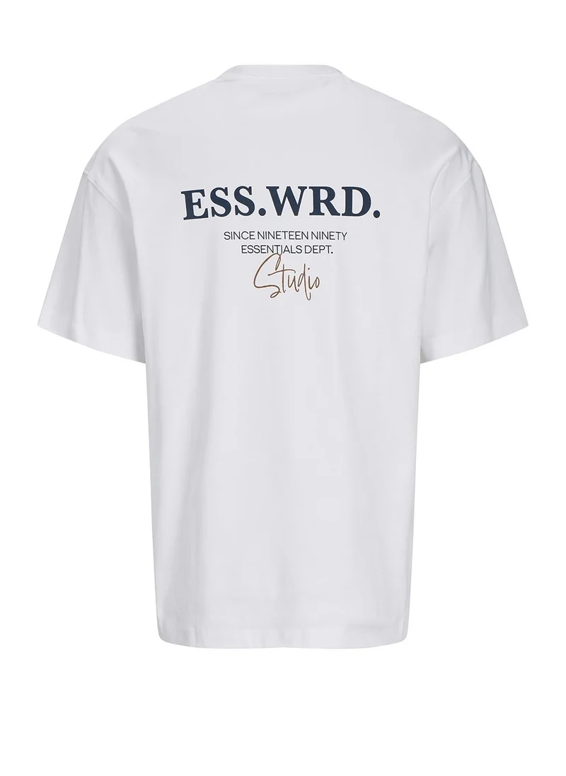 جاك اند جونز Jjeurban Studio Crew Neck T-Shirt