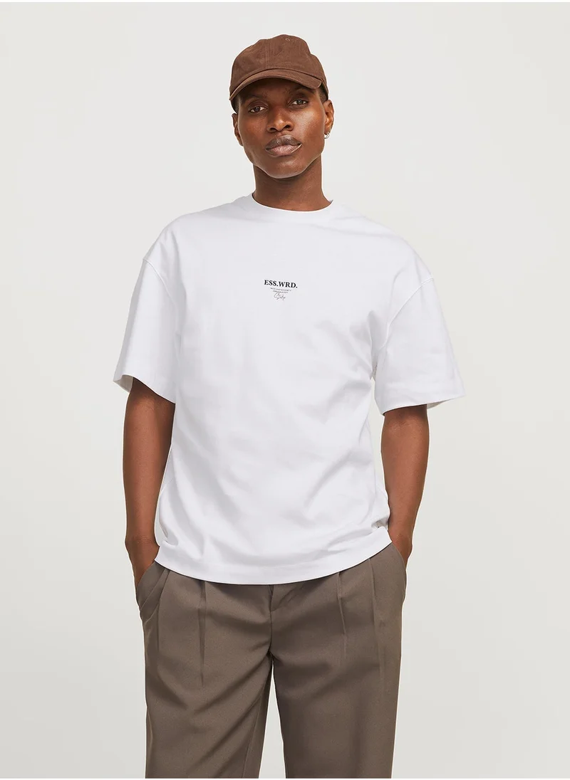 JACK & JONES Jjeurban Studio Crew Neck T-Shirt