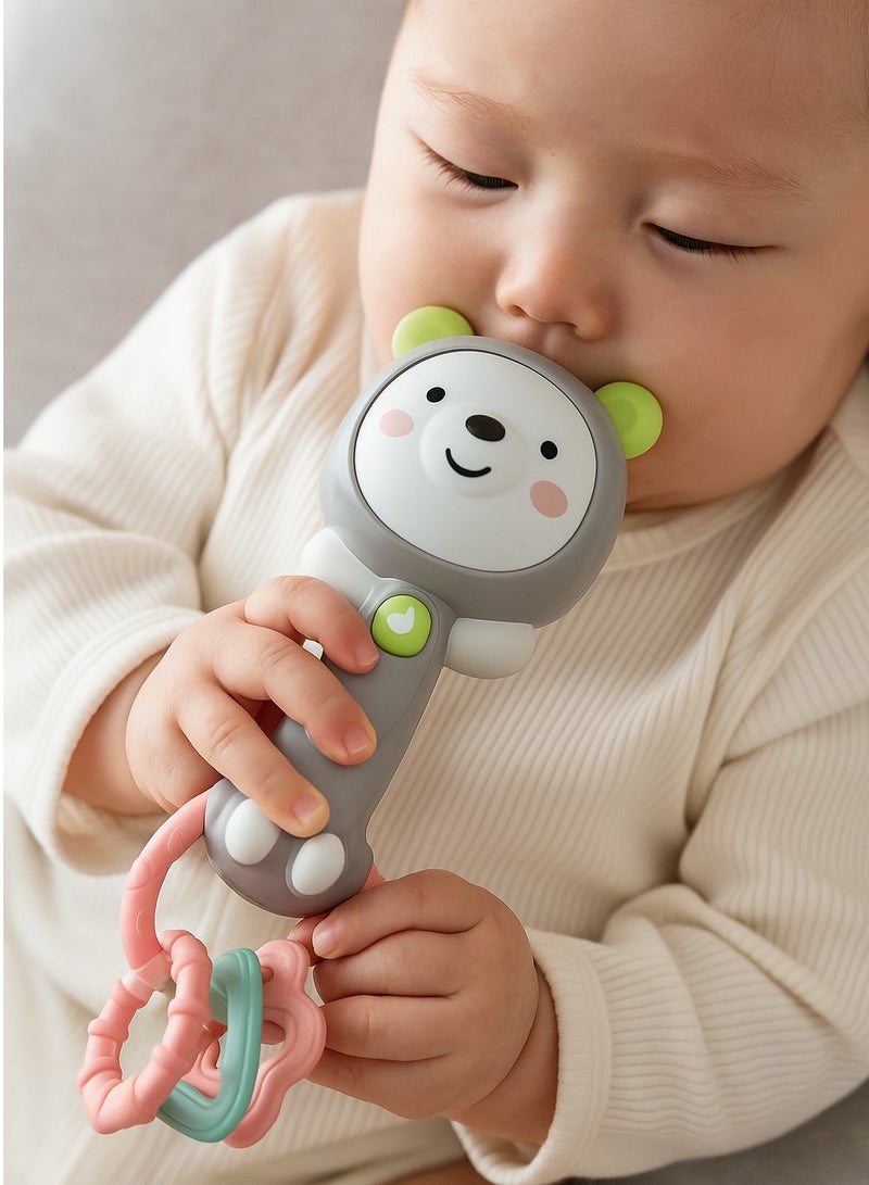 Bear Shaker Toy for Babies – Newborn Grasp & Bite Comfort Toy with Gentle Bell Sound  - Image 5