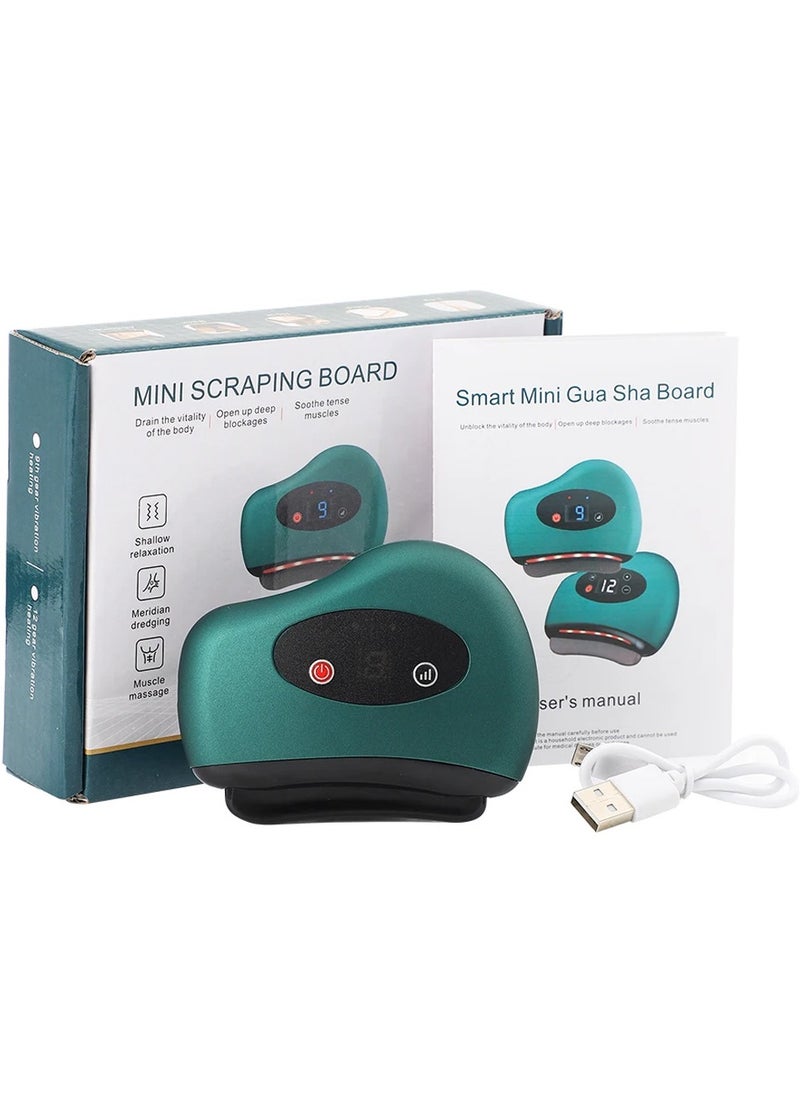 DubaiGallery - Vibration Electric Gua Sha Scraping Massager, 9 Levels, Stone Needle, Hot Compress, Massage, Light Massage Tool, Heated Guasha Machine Stone WarmersStone Warmers - Image 1