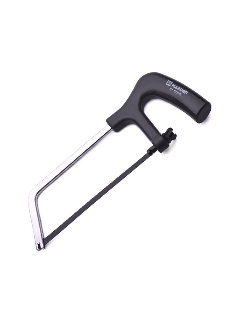 Harden Harden 6 Mini Steel Hacksaw Frame Saw Ideal for small cutting of Metal Wood and PVC Pipes 610701  - Image 1