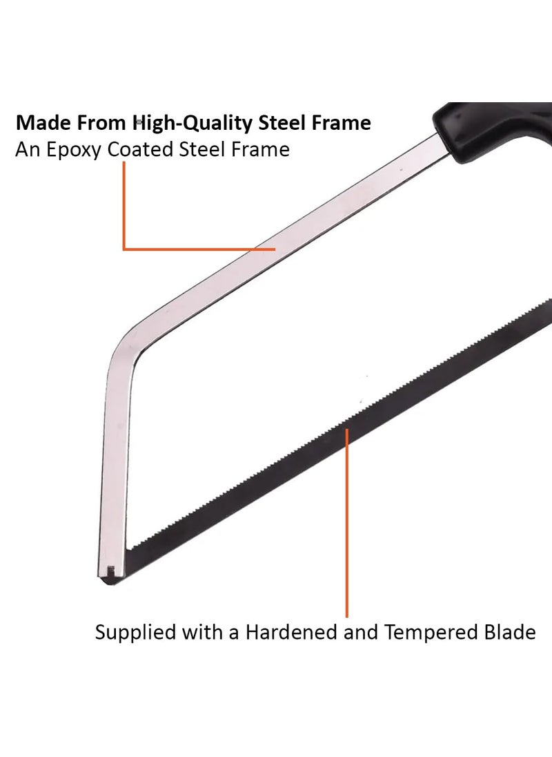 Harden Harden 6 Mini Steel Hacksaw Frame Saw Ideal for small cutting of Metal Wood and PVC Pipes 610701  - Image 3