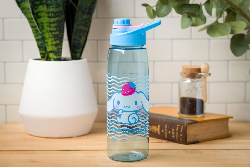 Silver Buffalo Sanrio Hello Kitty and Friends Cinnamoroll with Strawberry Water Bottle with Screw Lid  28 Ounces - Image 3