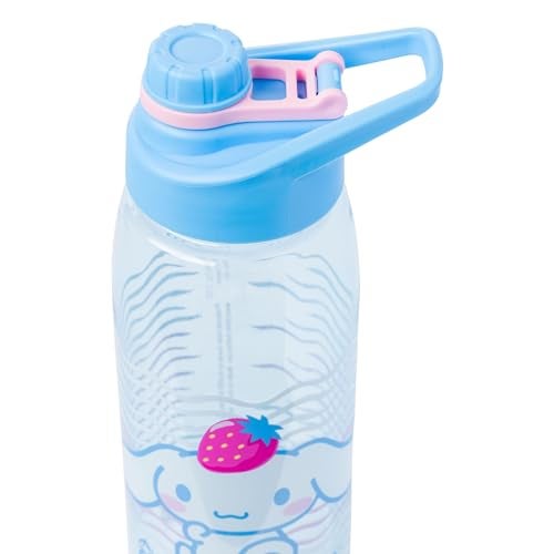Silver Buffalo Sanrio Hello Kitty and Friends Cinnamoroll with Strawberry Water Bottle with Screw Lid  28 Ounces - Image 4